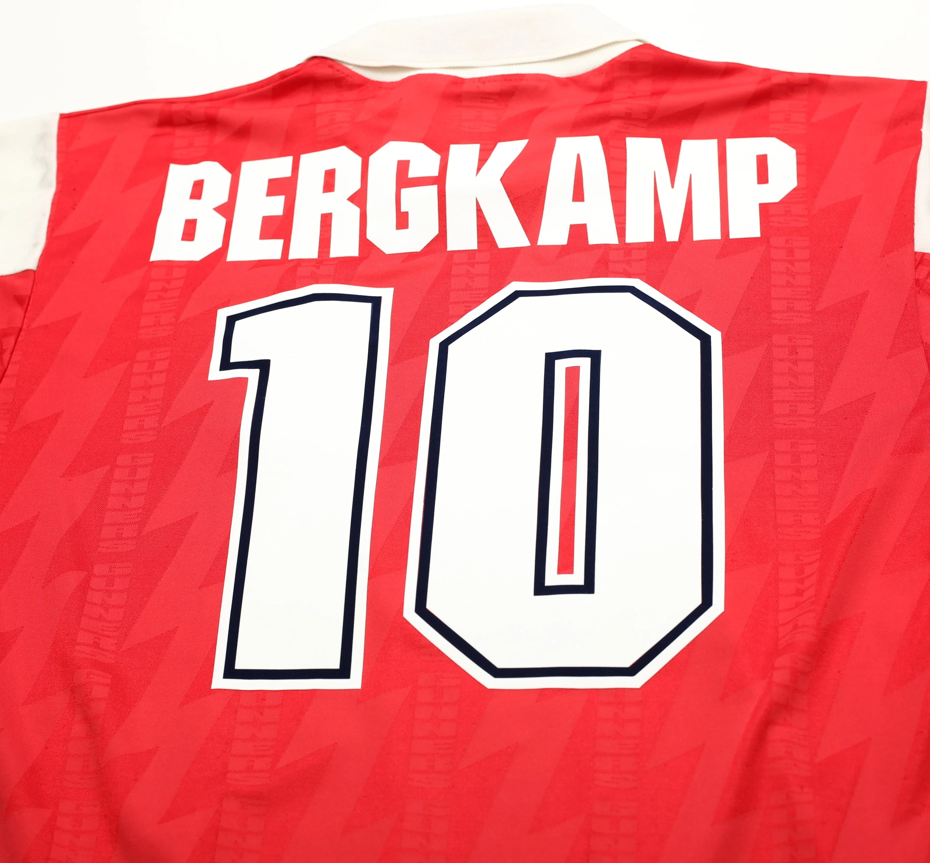 1994/96 BERGKAMP #10 Arsenal Nike Home Football Shirt (L)