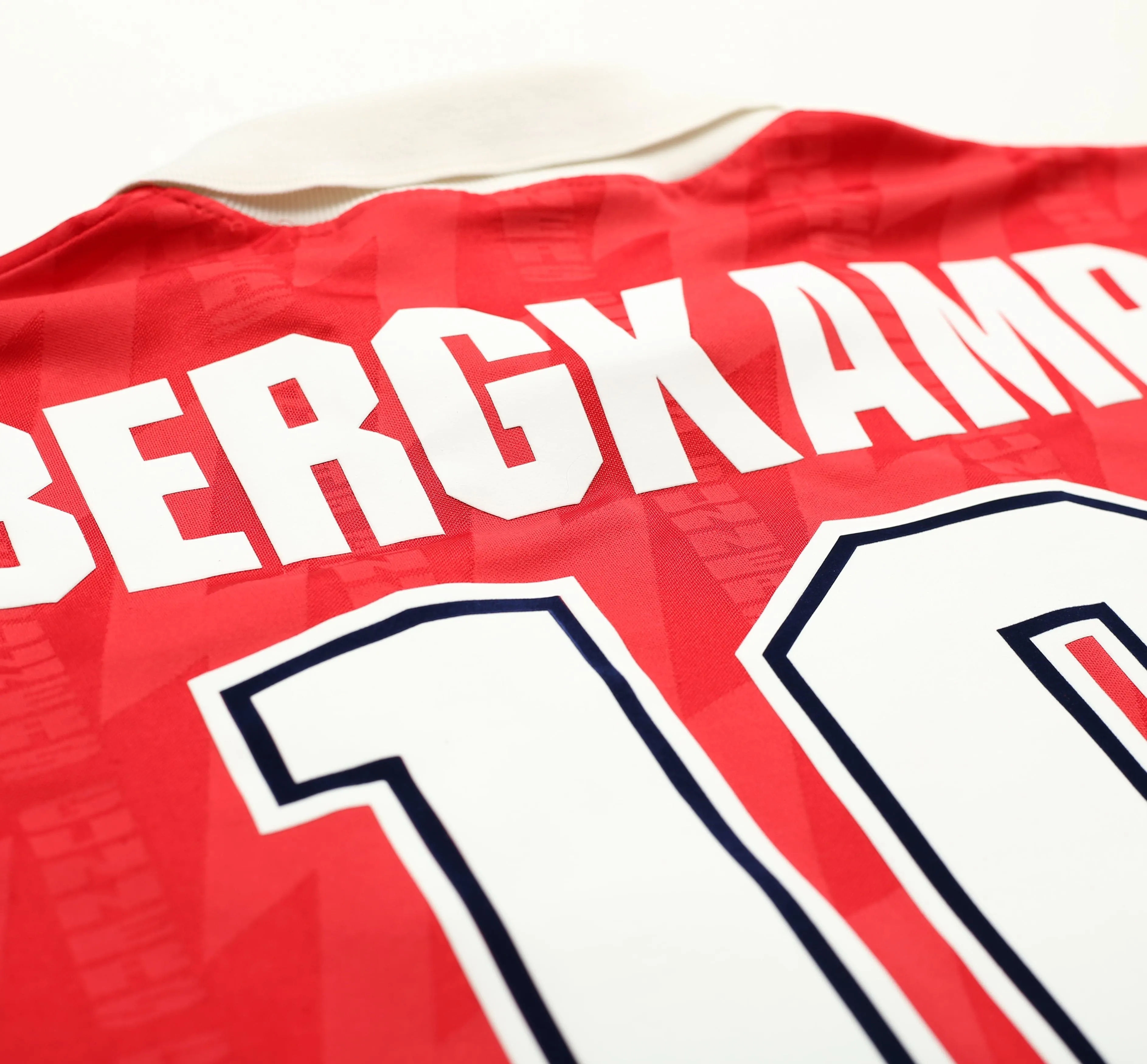 1994/96 BERGKAMP #10 Arsenal Nike Home Football Shirt (L)