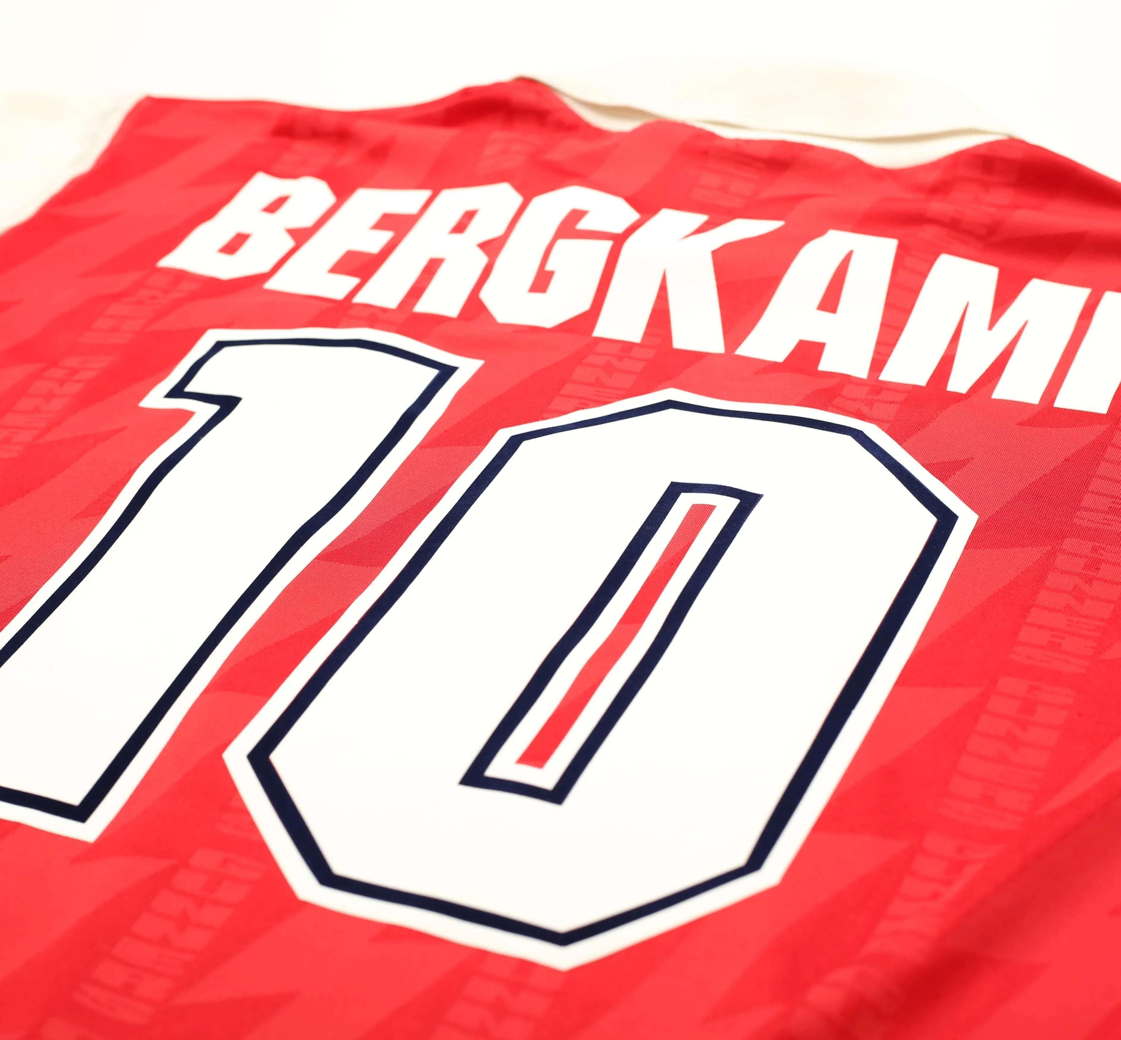 1994/96 BERGKAMP #10 Arsenal Nike Home Football Shirt (L)