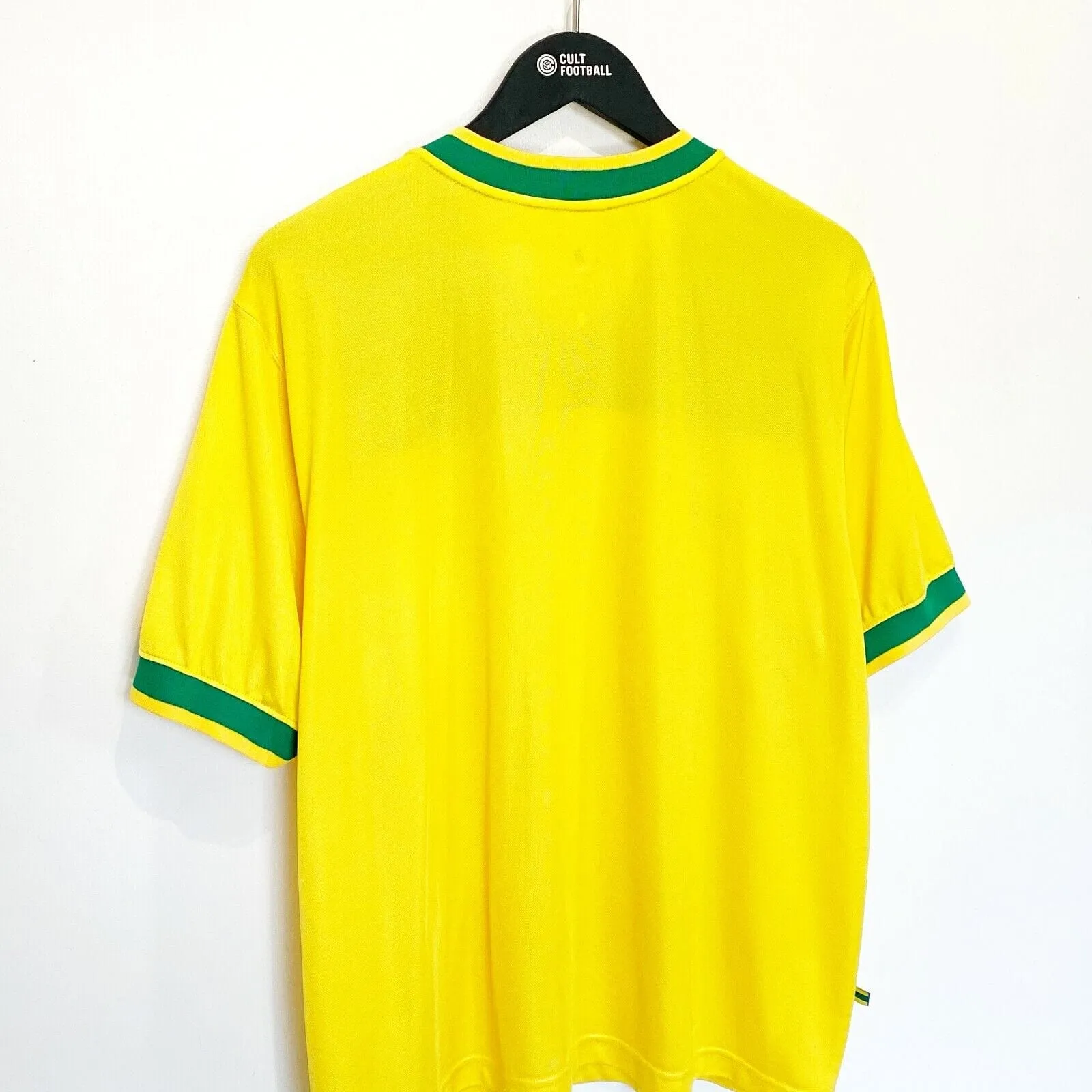 1998 BRAZIL Vintage Nike Football Training Shirt (L) Ronaldo, Roberto Carlos Era