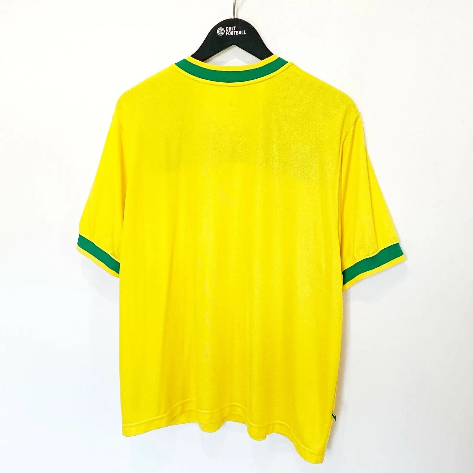 1998 BRAZIL Vintage Nike Football Training Shirt (L) Ronaldo, Roberto Carlos Era