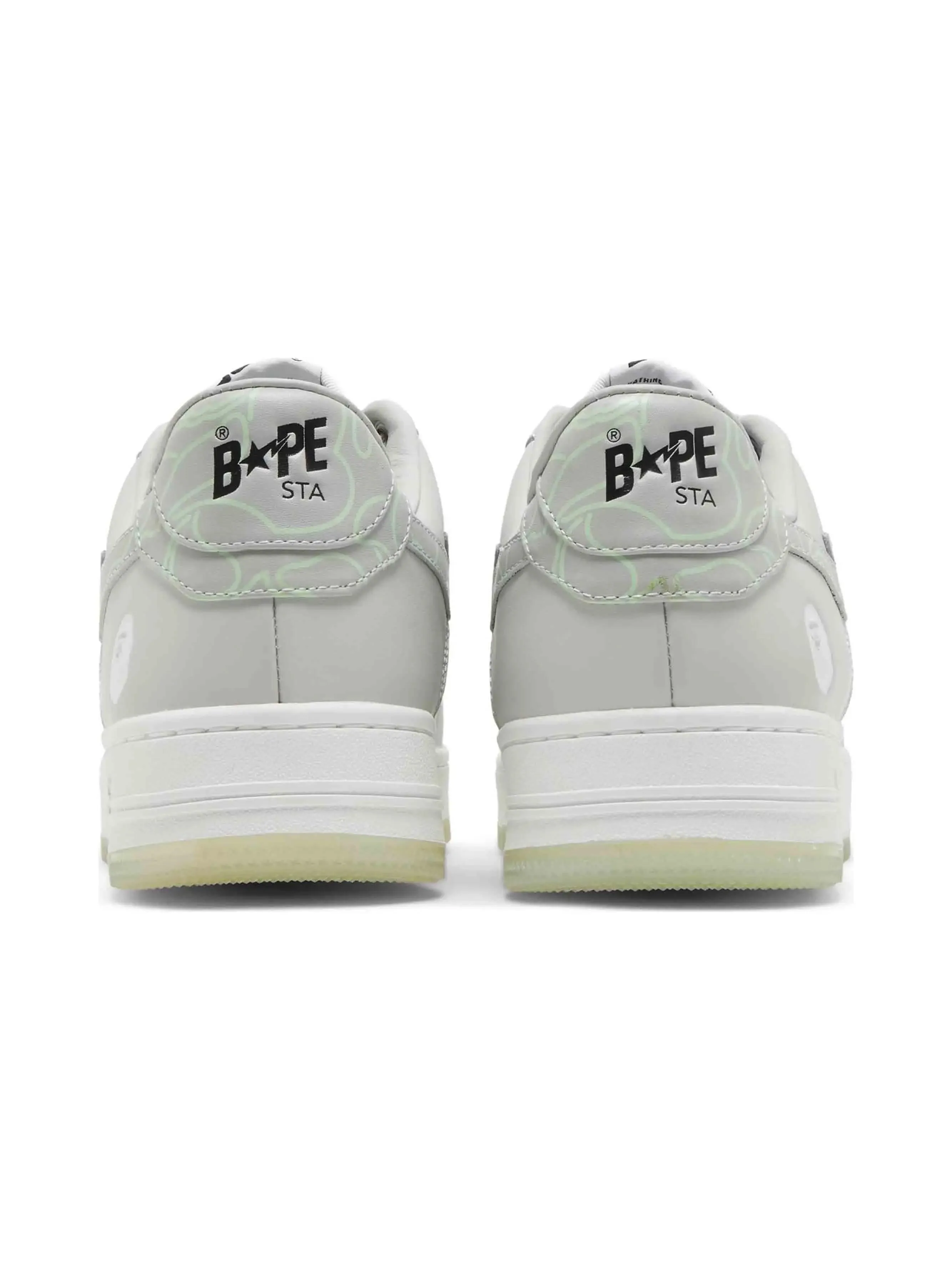 A Bathing Ape Bape Sta Text Code Camo Grey