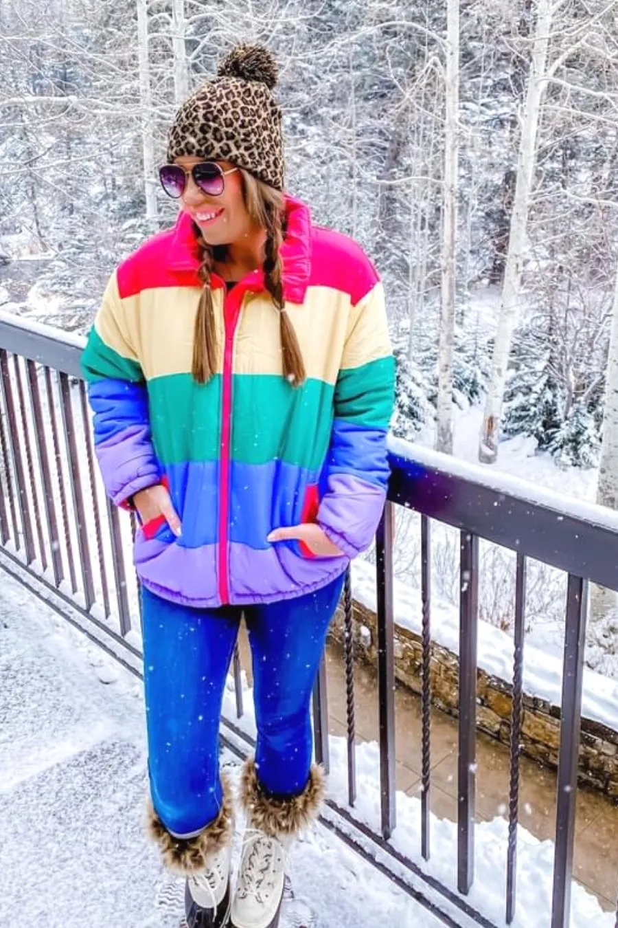 Adult Rainbow Puffer Jacket