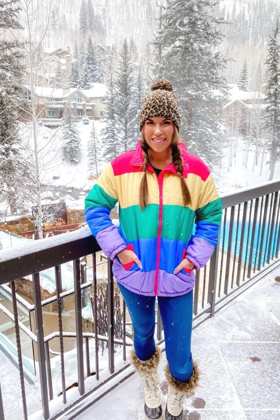 Adult Rainbow Puffer Jacket