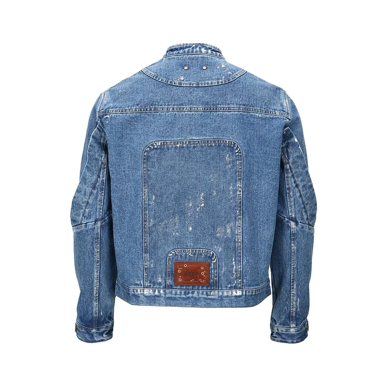 Andersson Bell Wax Coated Denim Motorcycle Jacket 'Blue'