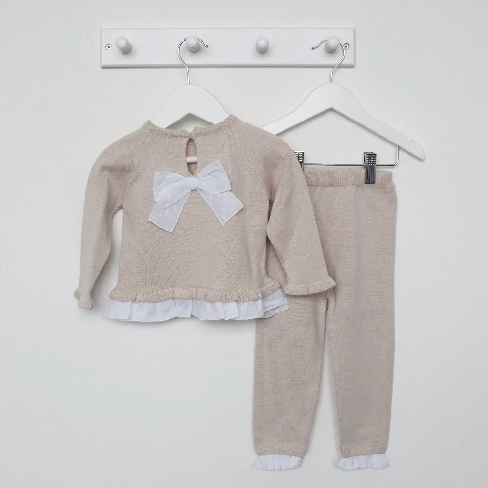 Artesania Granlei Sand & White Bow Tracksuit