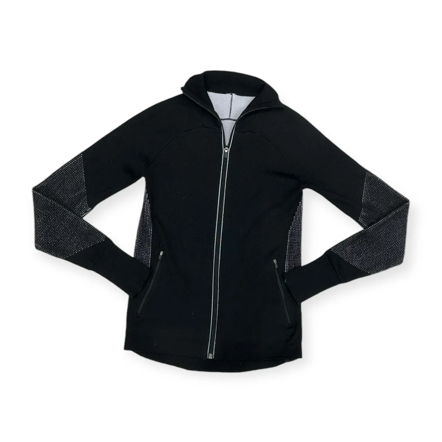 Athletic Jacket By Lululemon In Black, Size: S