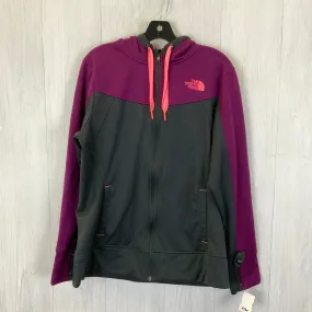 Athletic Jacket By The North Face In Grey & Purple, Size: Xl