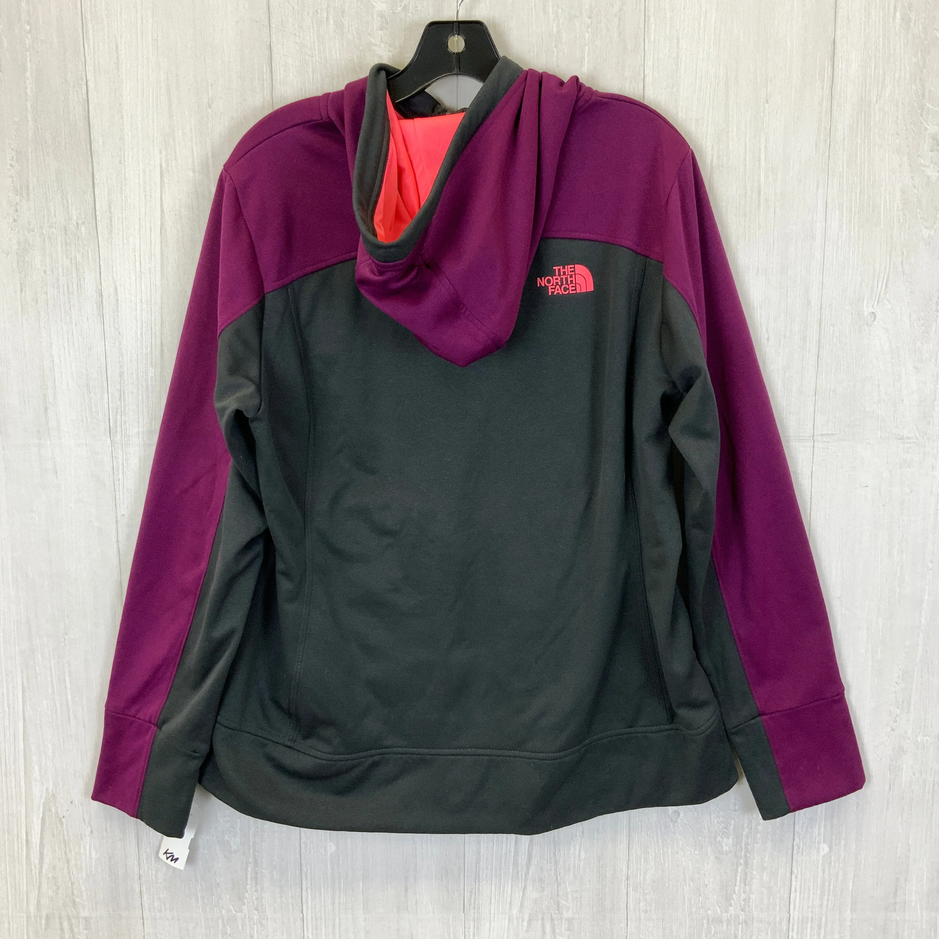 Athletic Jacket By The North Face In Grey & Purple, Size: Xl