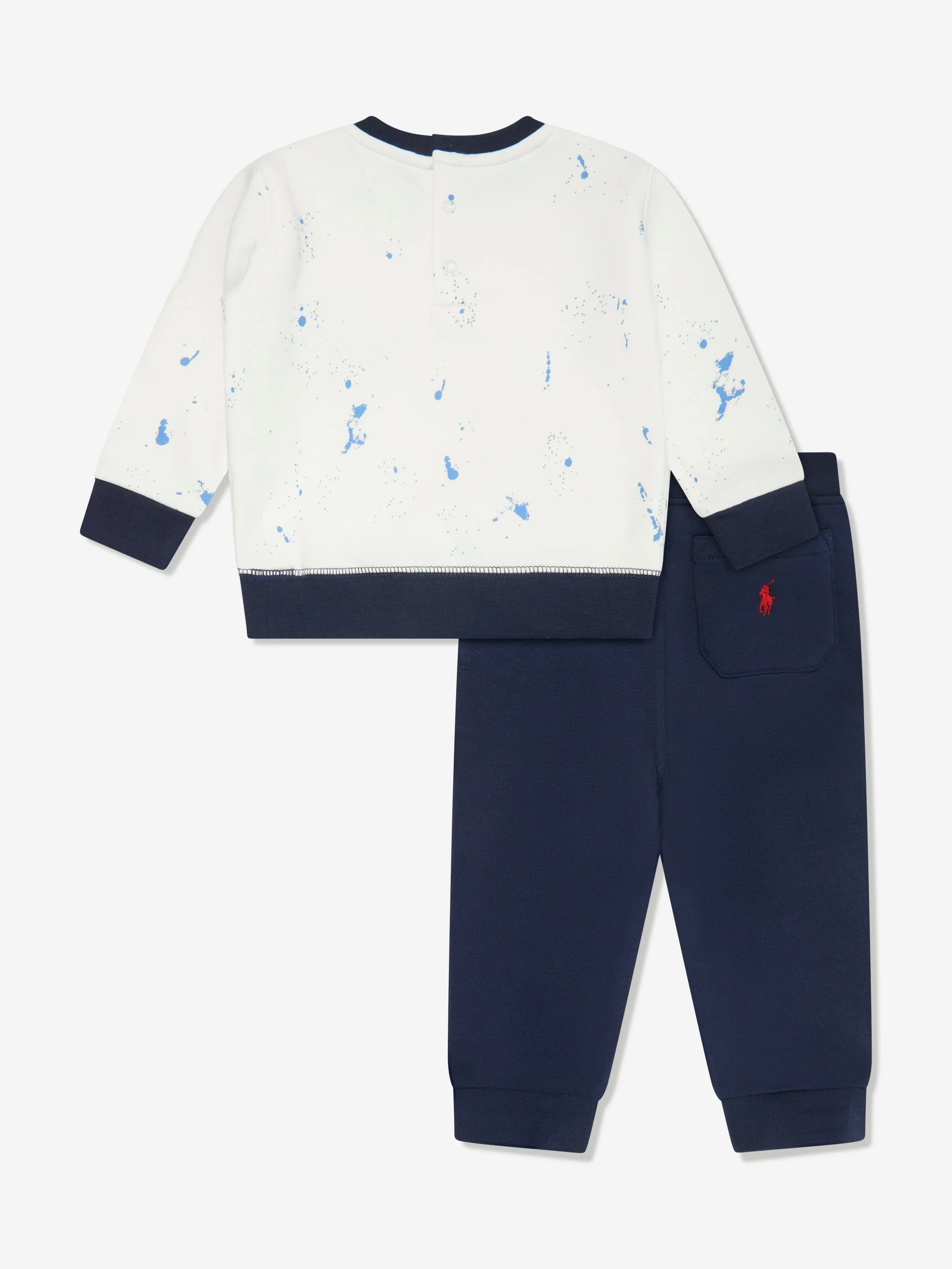 Baby Boys Bear Tracksuit in White