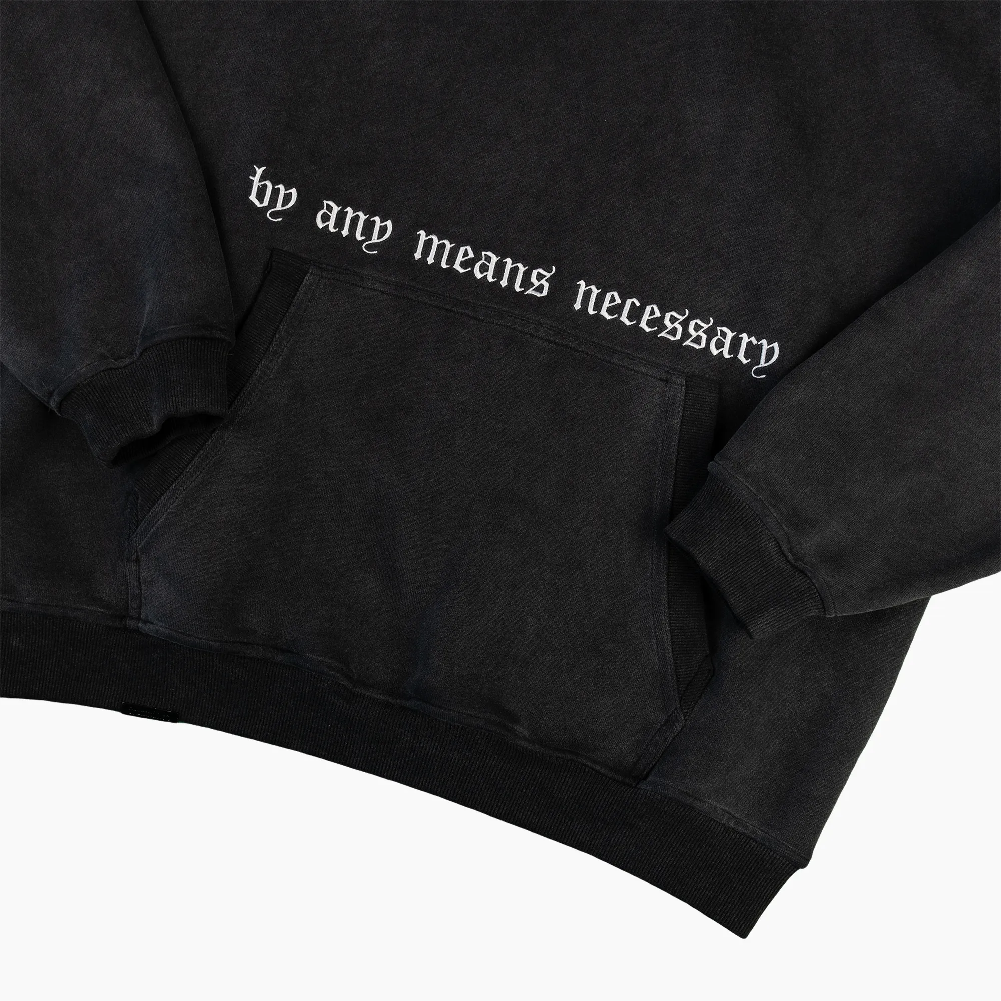 BAMN OVERSIZED HOODIE - VINTAGE BLACK