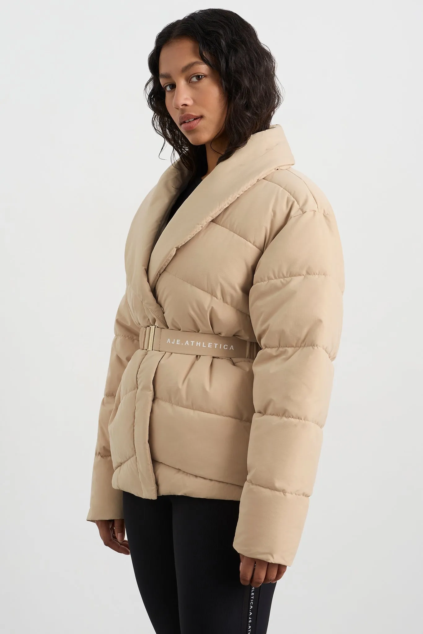 Belted Wrap Puffer Jacket 768