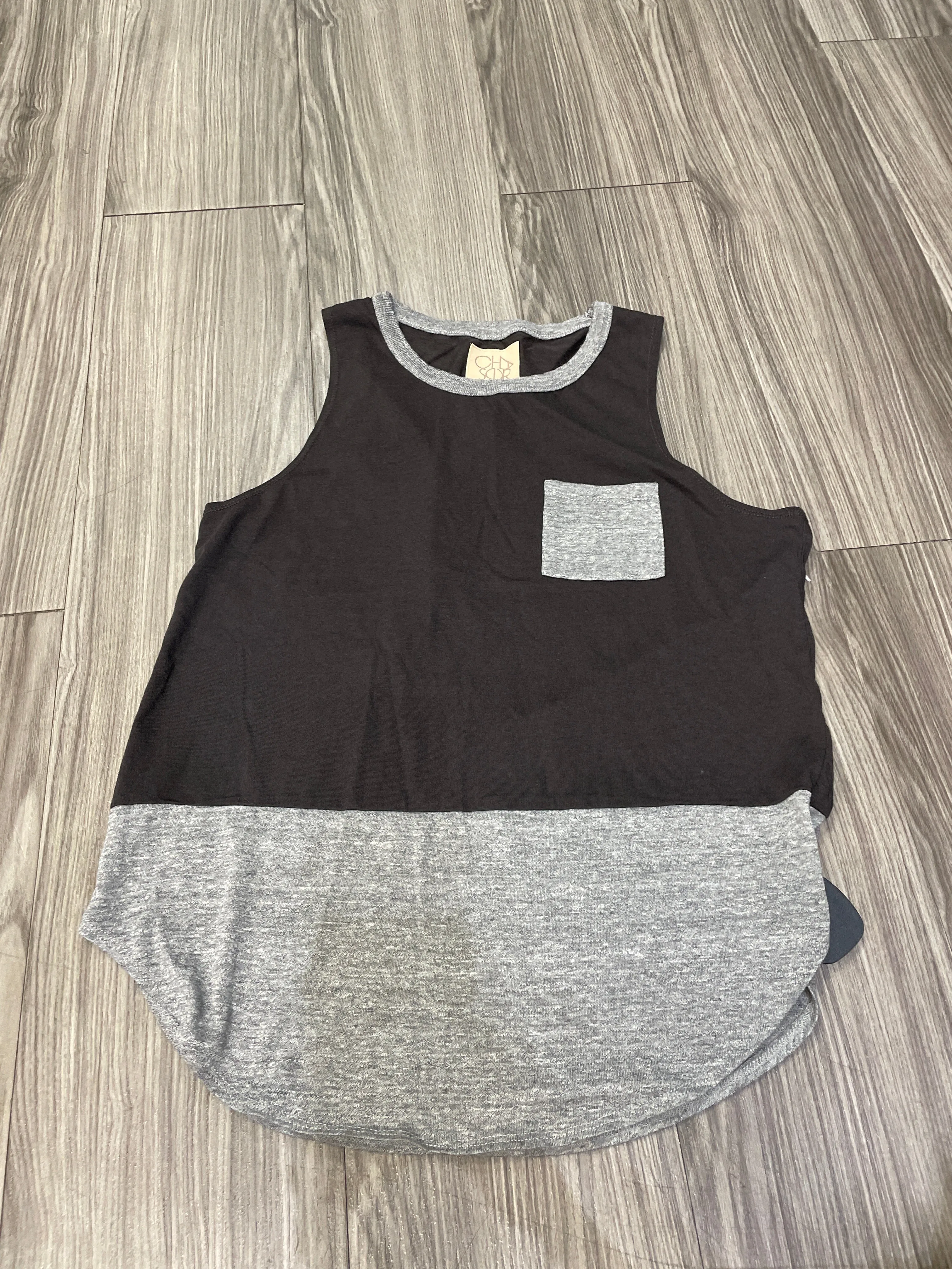 Black & Grey Tank Top Clothes Mentor, Size S