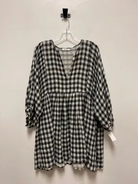 Black & White Dress Casual Midi Clothes Mentor, Size M