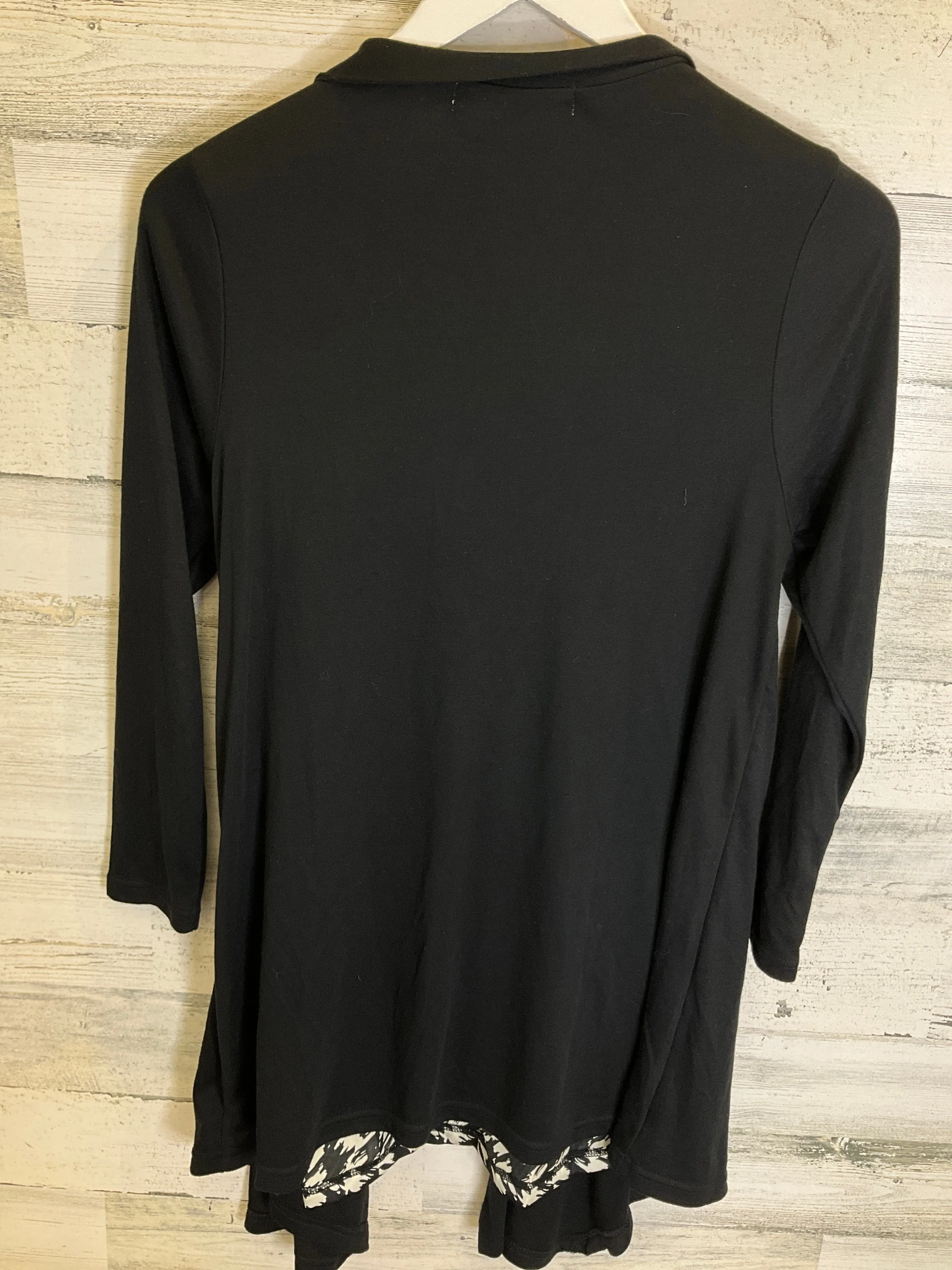 Black & White Top Long Sleeve Clothes Mentor, Size L