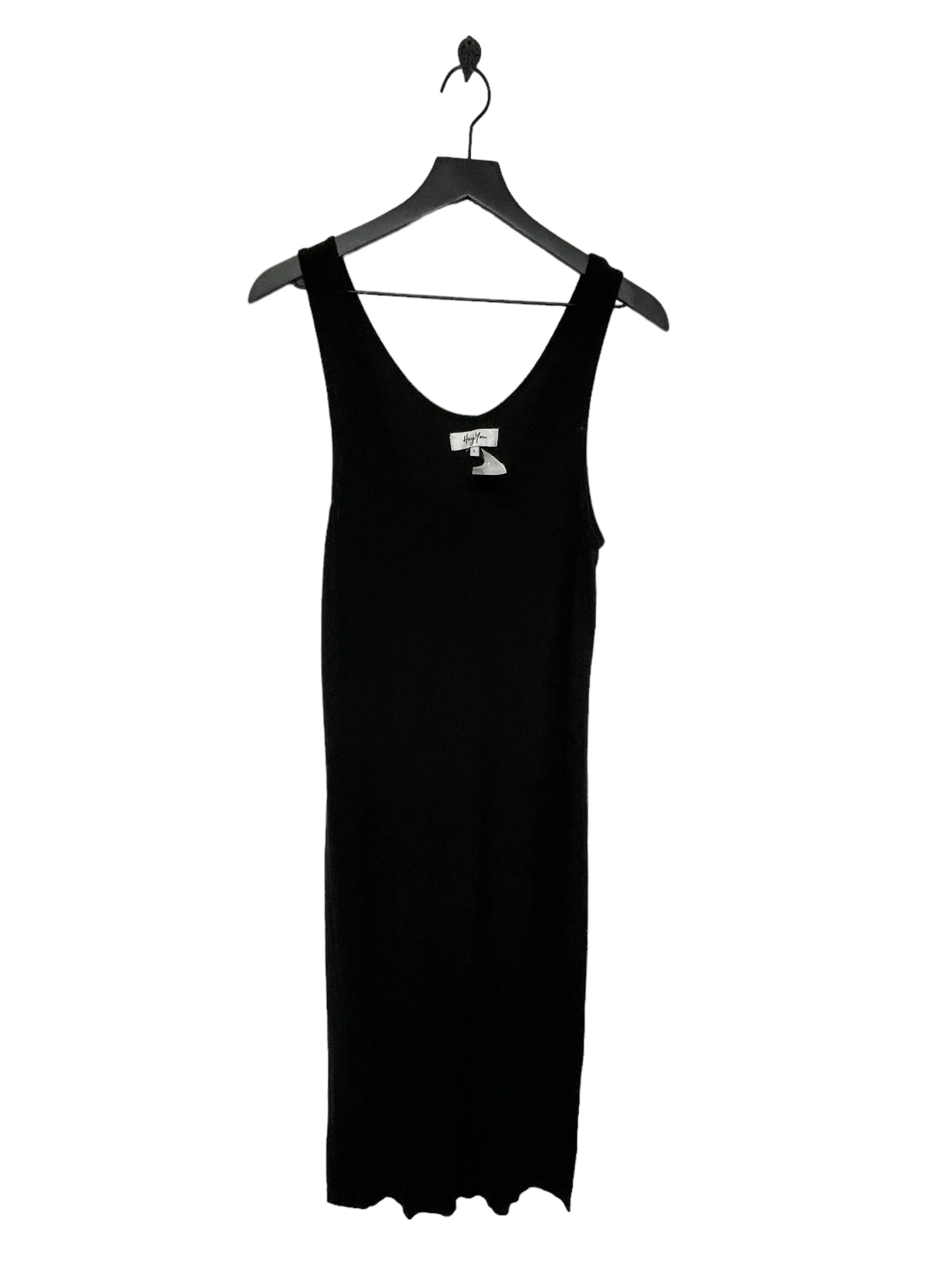 Black Dress Casual Midi Clothes Mentor, Size L