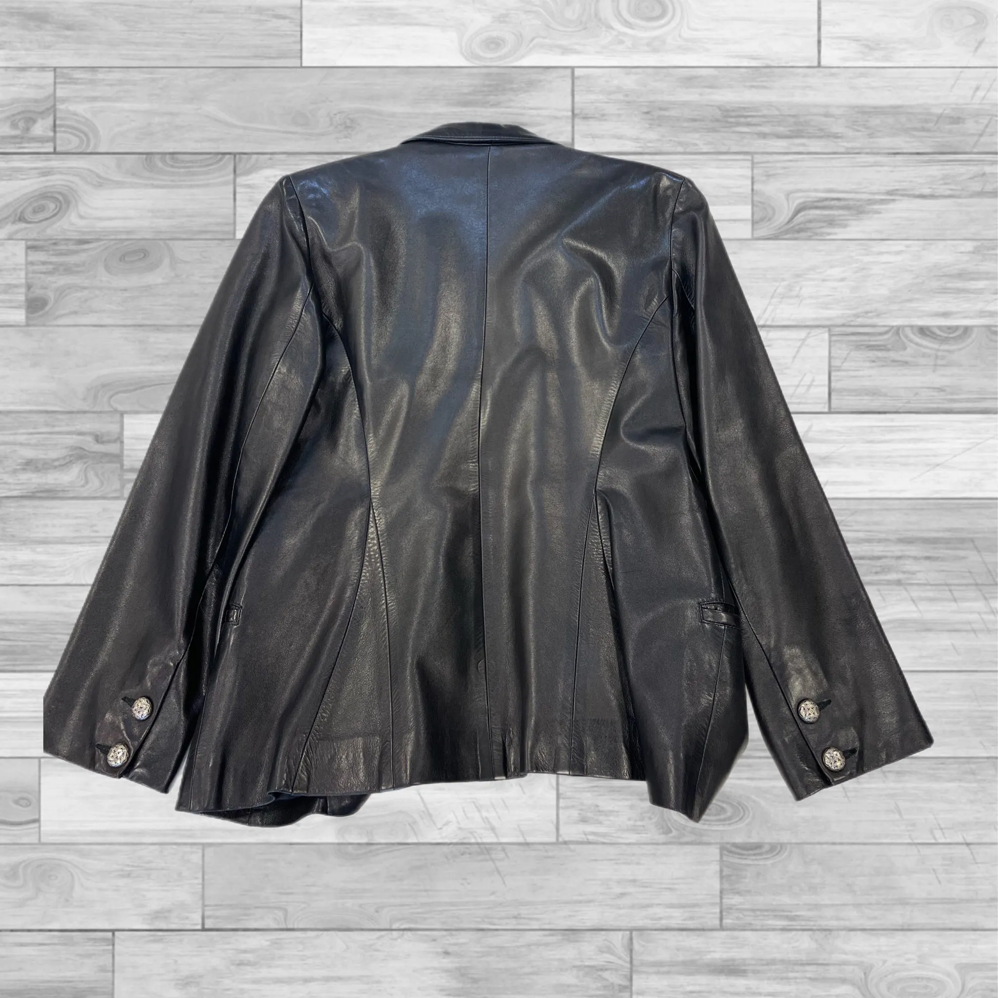 Black Jacket Leather Clothes Mentor, Size S