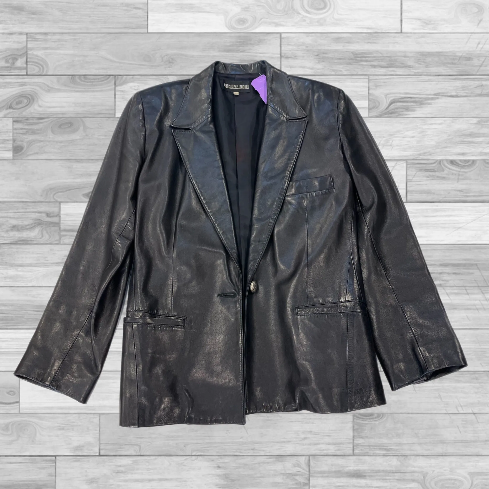 Black Jacket Leather Clothes Mentor, Size S