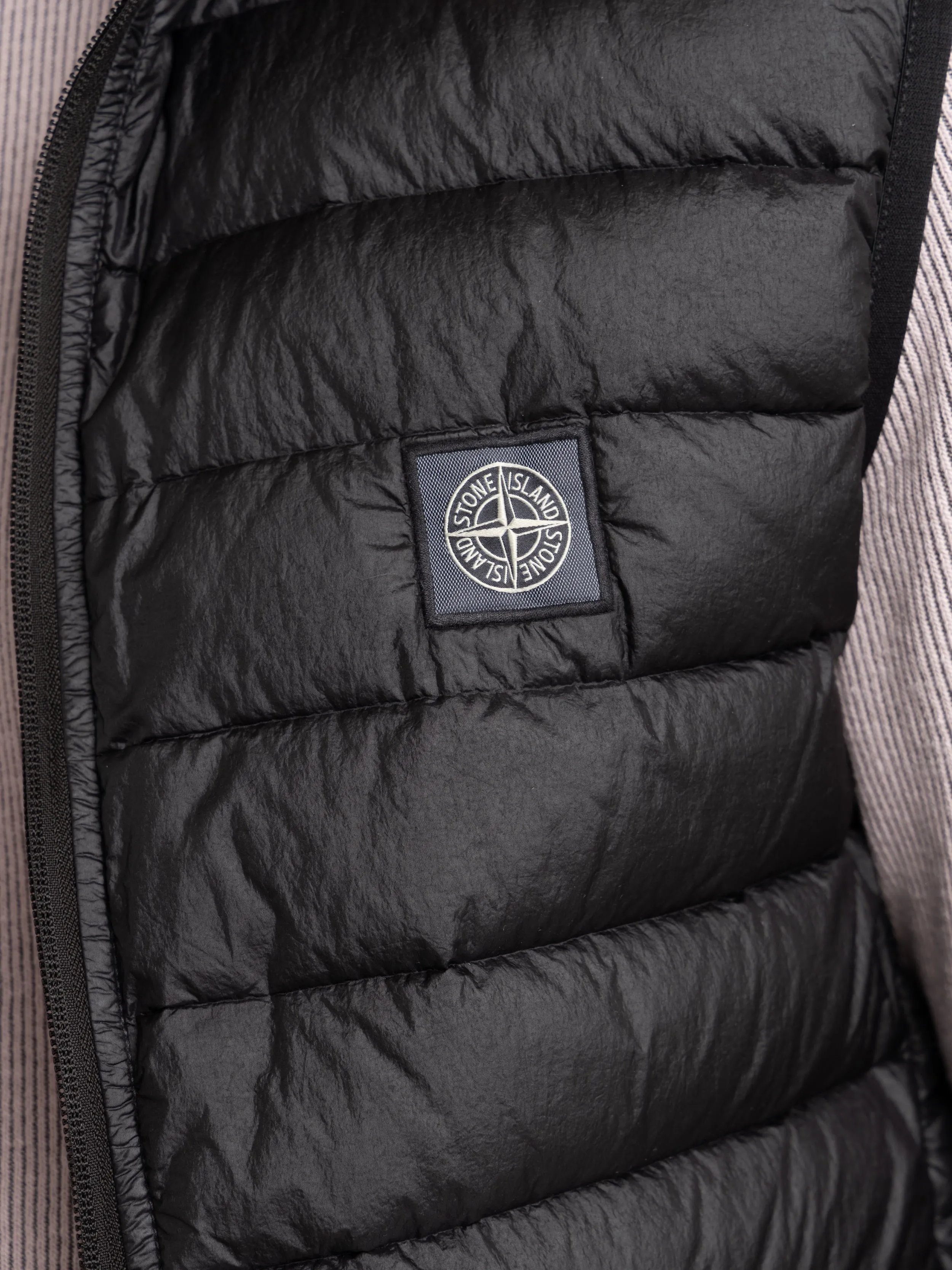 Black Loom Woven Chambers R-Nylon Down-TC Puffer Vest