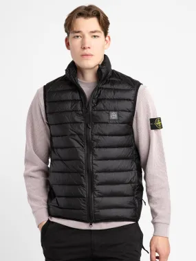 Black Loom Woven Chambers R-Nylon Down-TC Puffer Vest