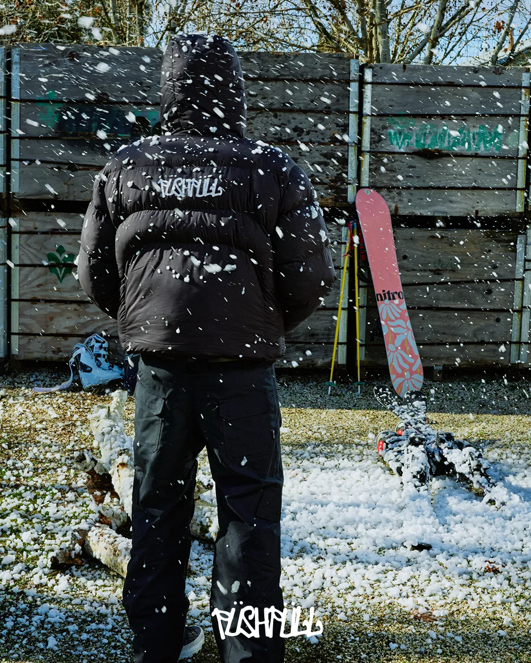 BLACK OUT PUFFER JACKET