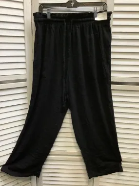 Black Pants Linen Clothes Mentor, Size Xl