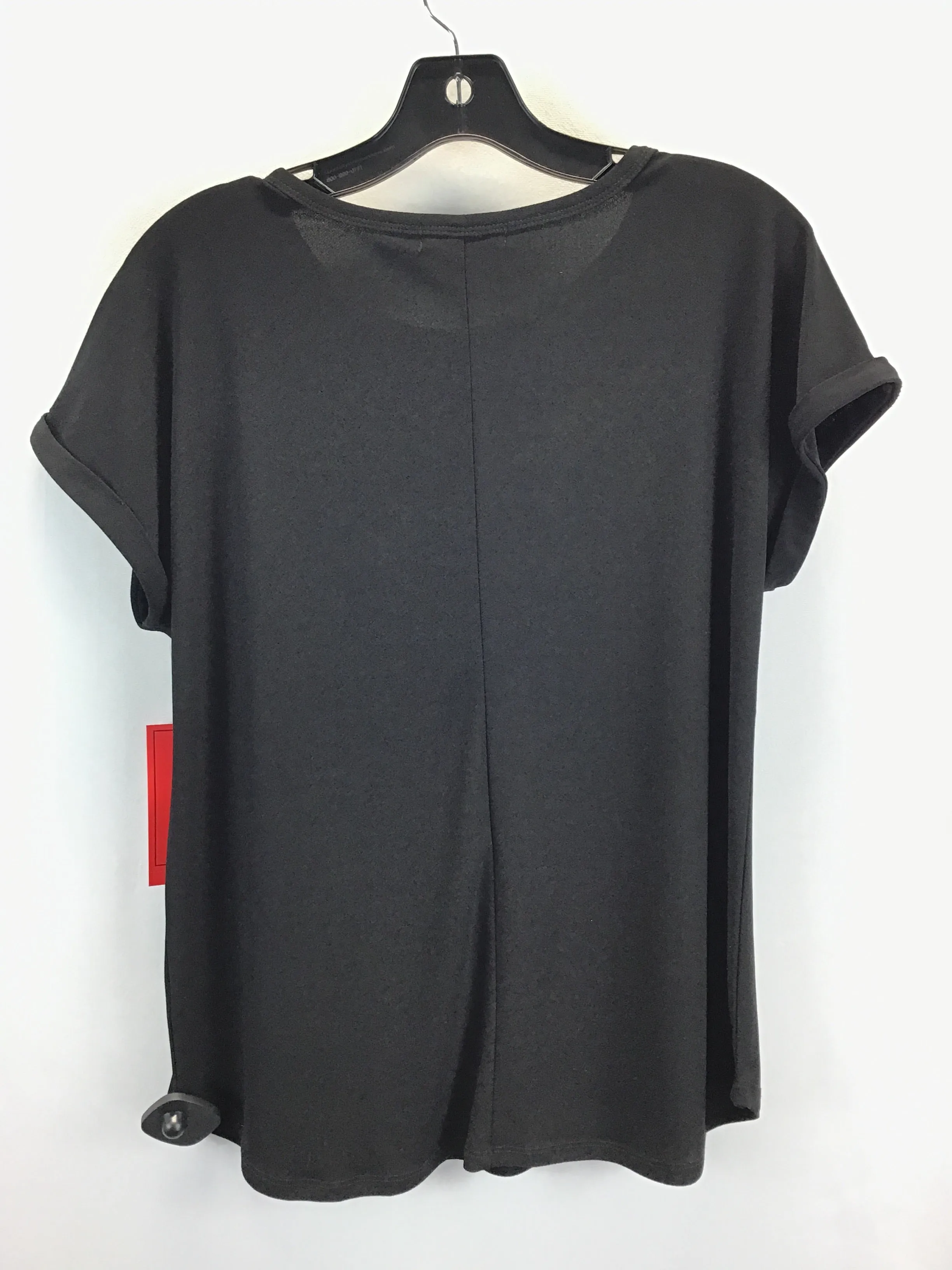 Black Top Short Sleeve Clothes Mentor, Size M