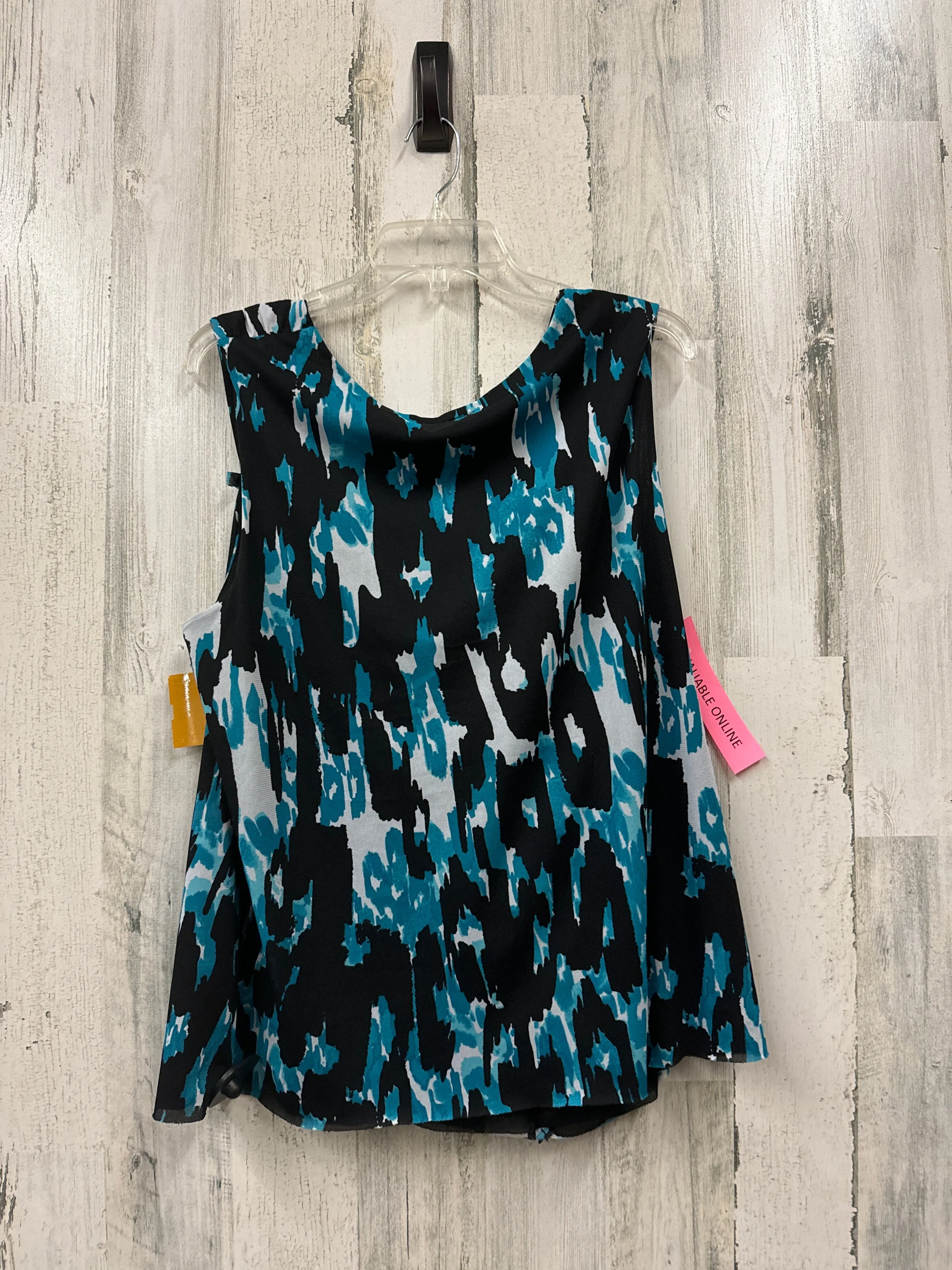 Black Top Sleeveless Cato, Size 2x