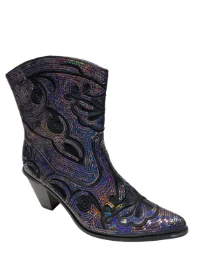 Boots Western By Clothes Mentor In Black & Purple, Size: 9