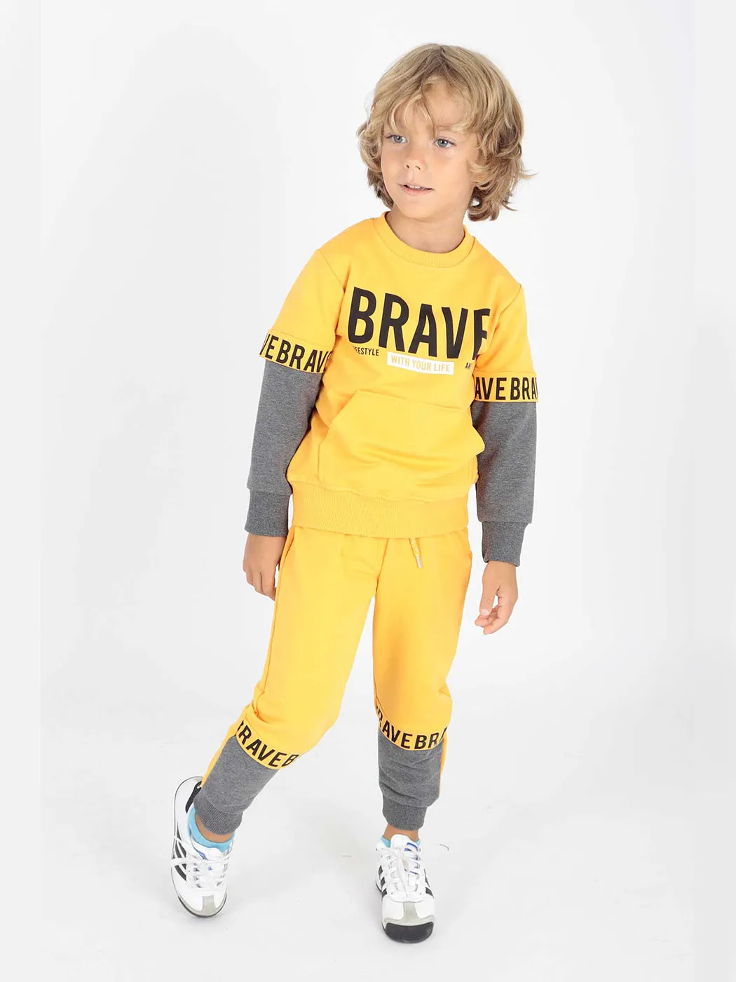 Boy Brave Printed Tracksuit Team AK2231