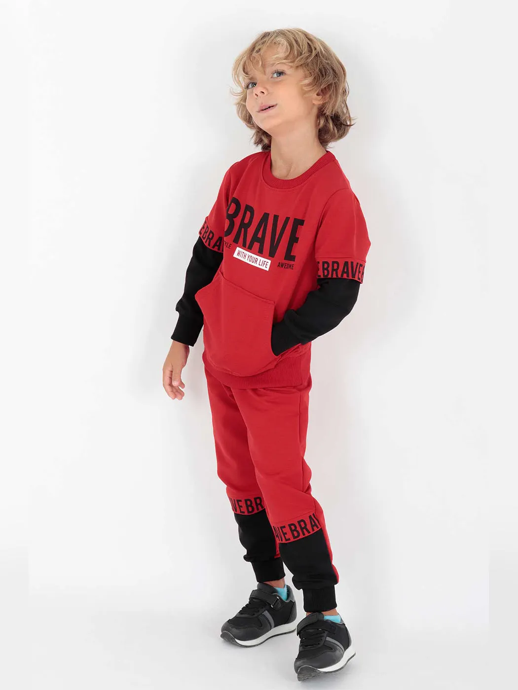 Boy Brave Printed Tracksuit Team AK2231