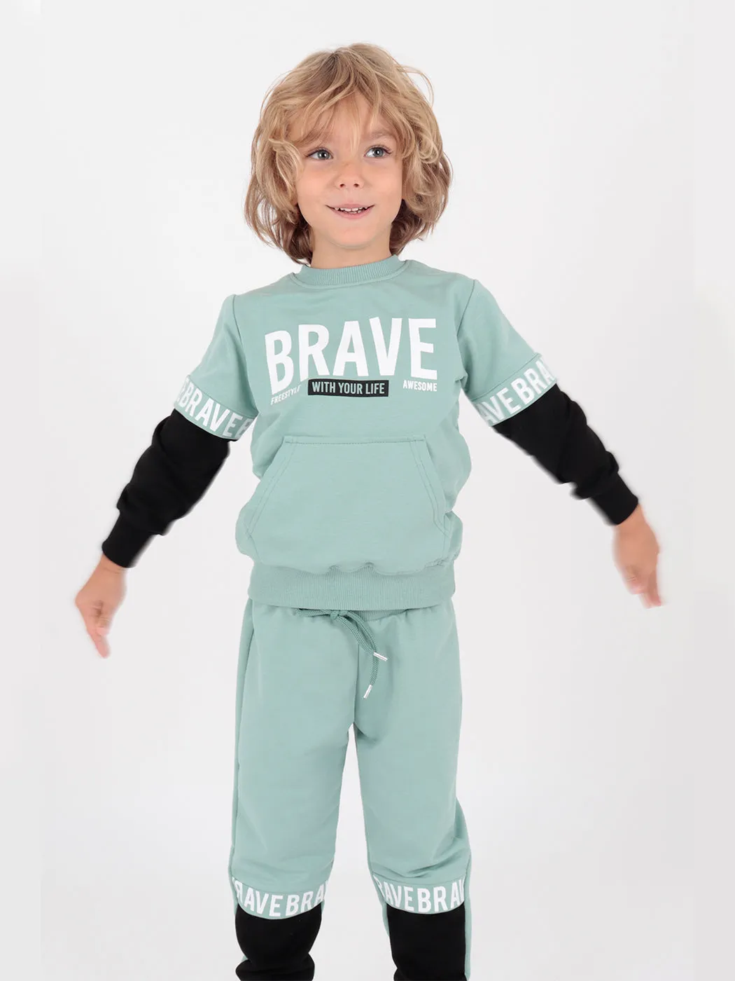 Boy Brave Printed Tracksuit Team AK2231