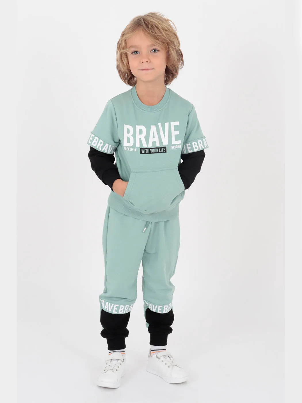 Boy Brave Printed Tracksuit Team AK2231