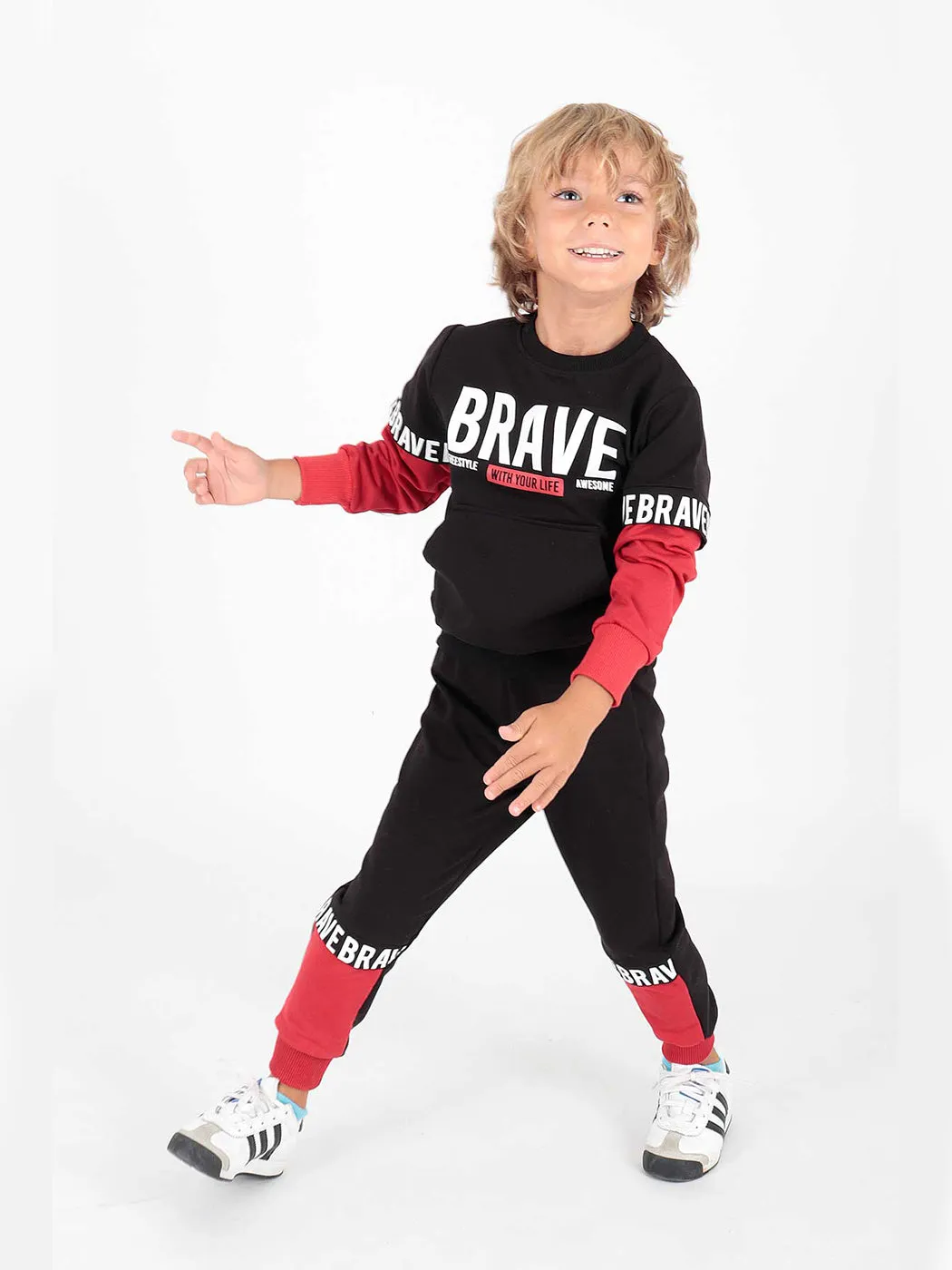 Boy Brave Printed Tracksuit Team AK2231