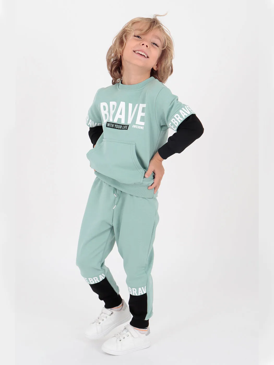 Boy Brave Printed Tracksuit Team AK2231