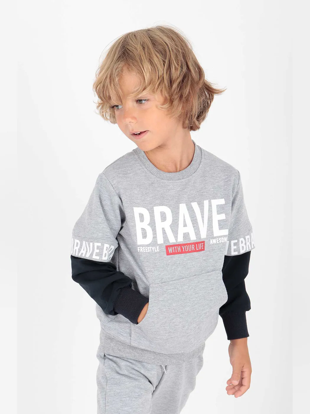 Boy Brave Printed Tracksuit Team AK2231