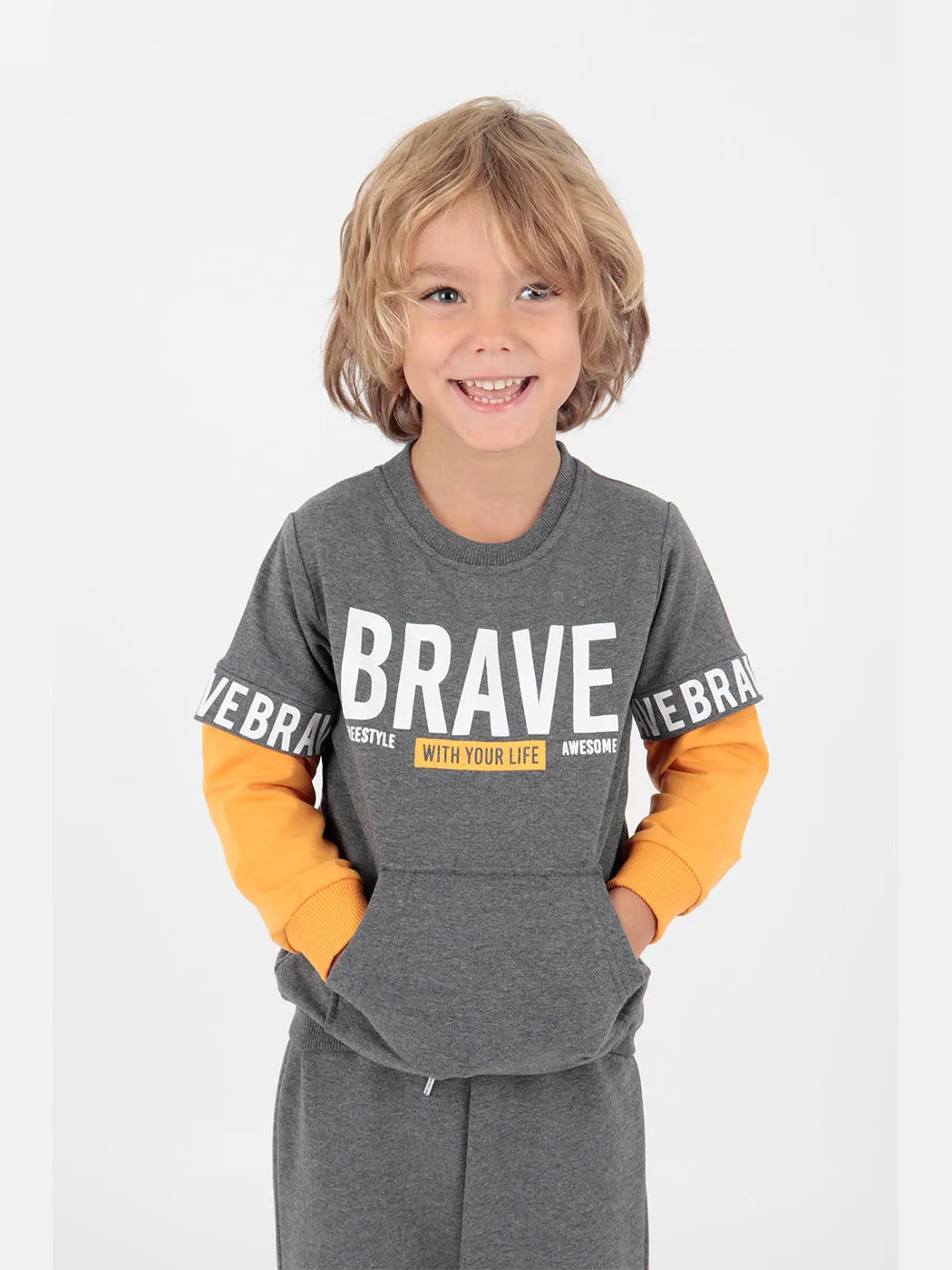 Boy Brave Printed Tracksuit Team AK2231