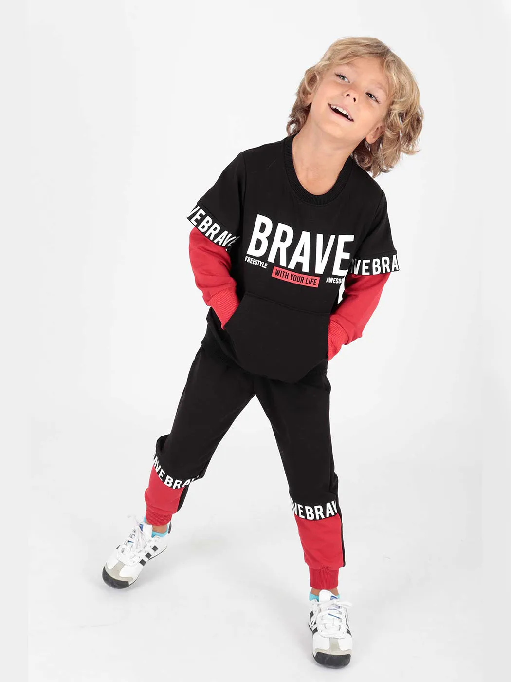 Boy Brave Printed Tracksuit Team AK2231