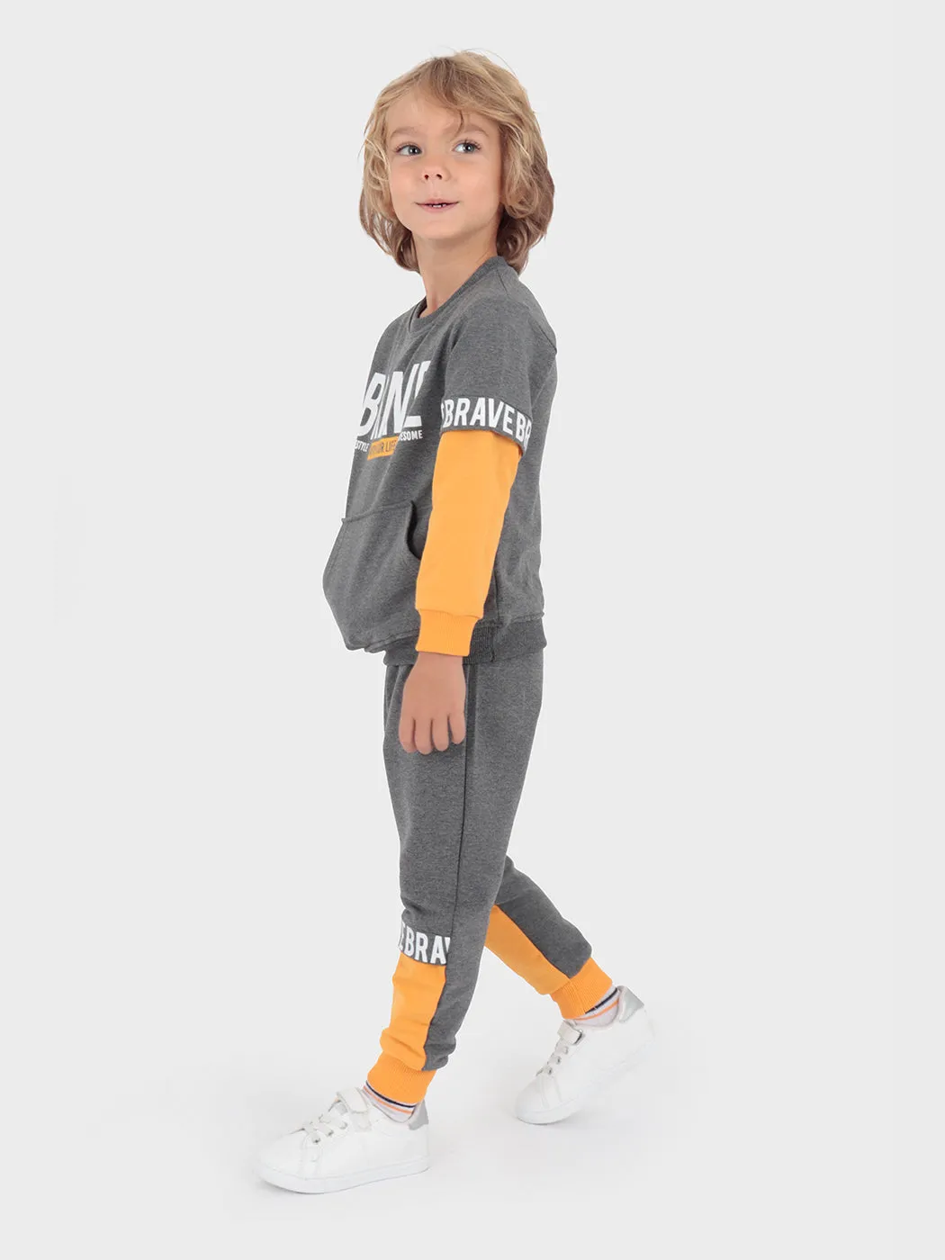 Boy Brave Printed Tracksuit Team AK2231