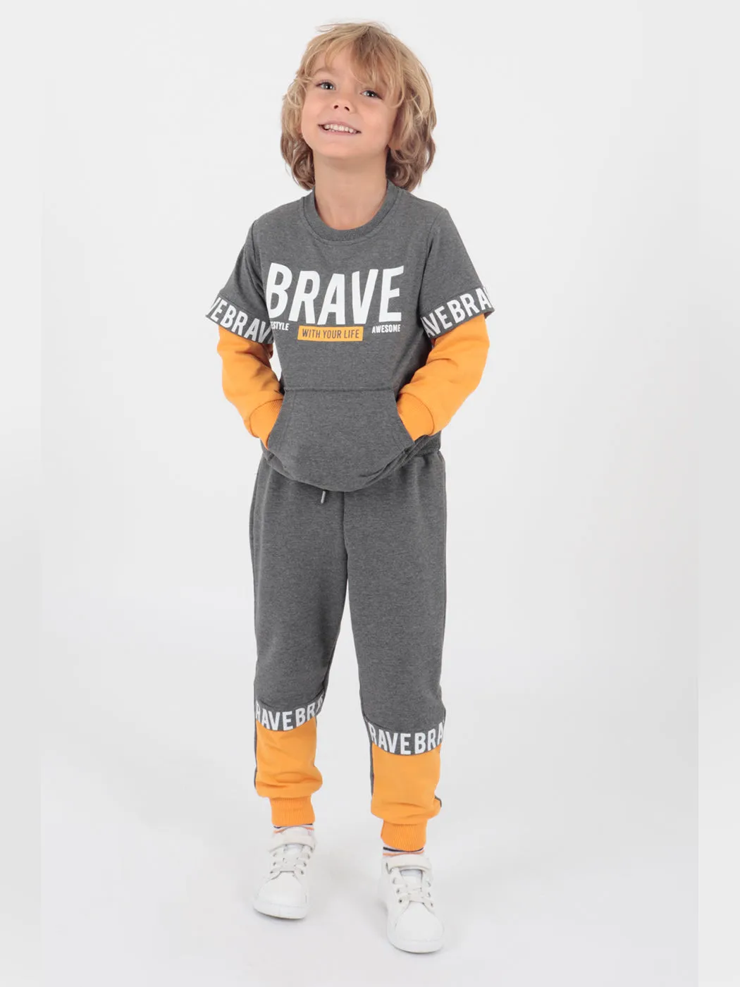 Boy Brave Printed Tracksuit Team AK2231