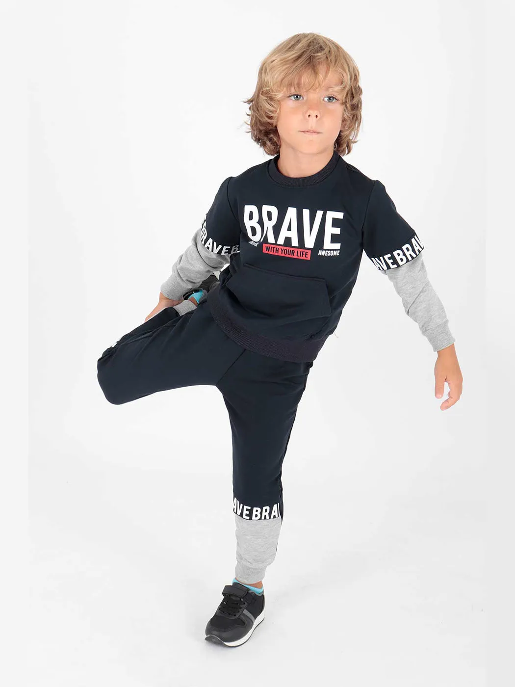 Boy Brave Printed Tracksuit Team AK2231