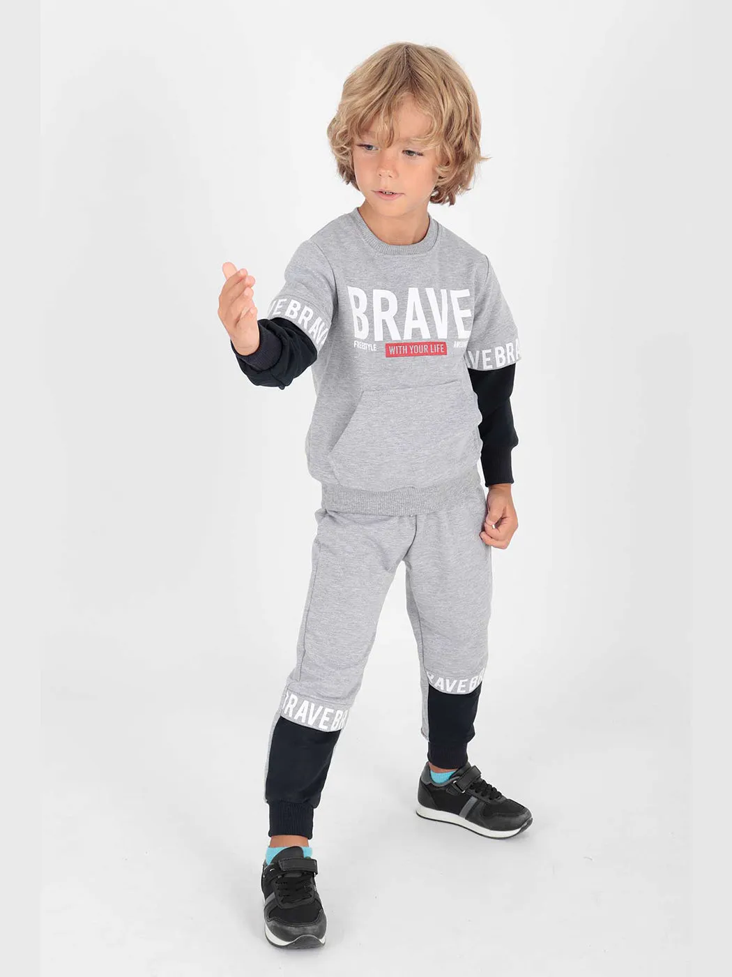 Boy Brave Printed Tracksuit Team AK2231