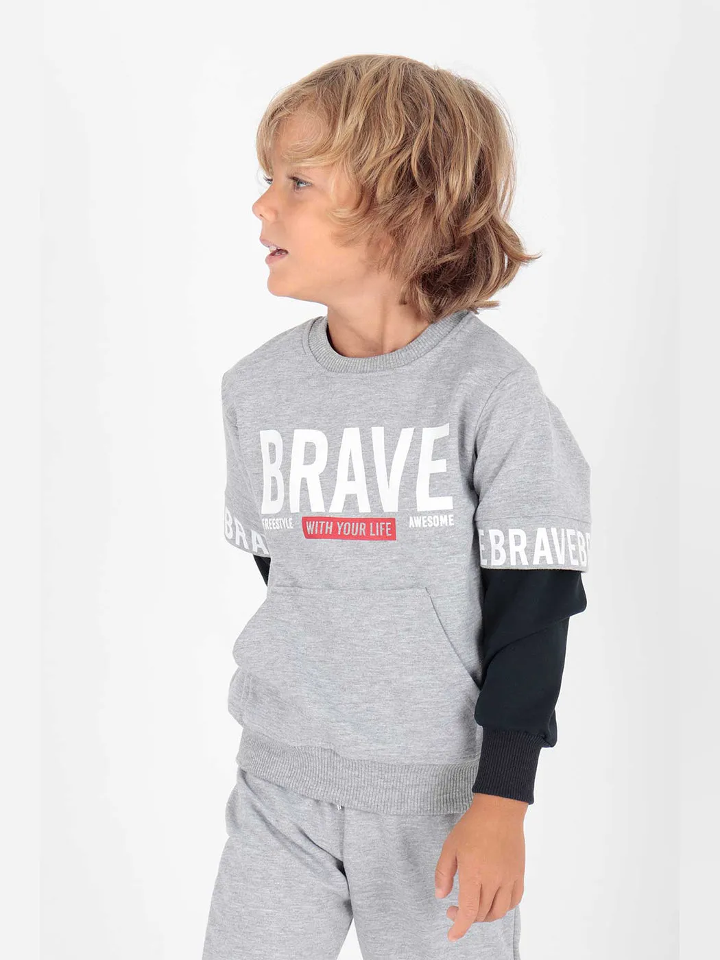 Boy Brave Printed Tracksuit Team AK2231