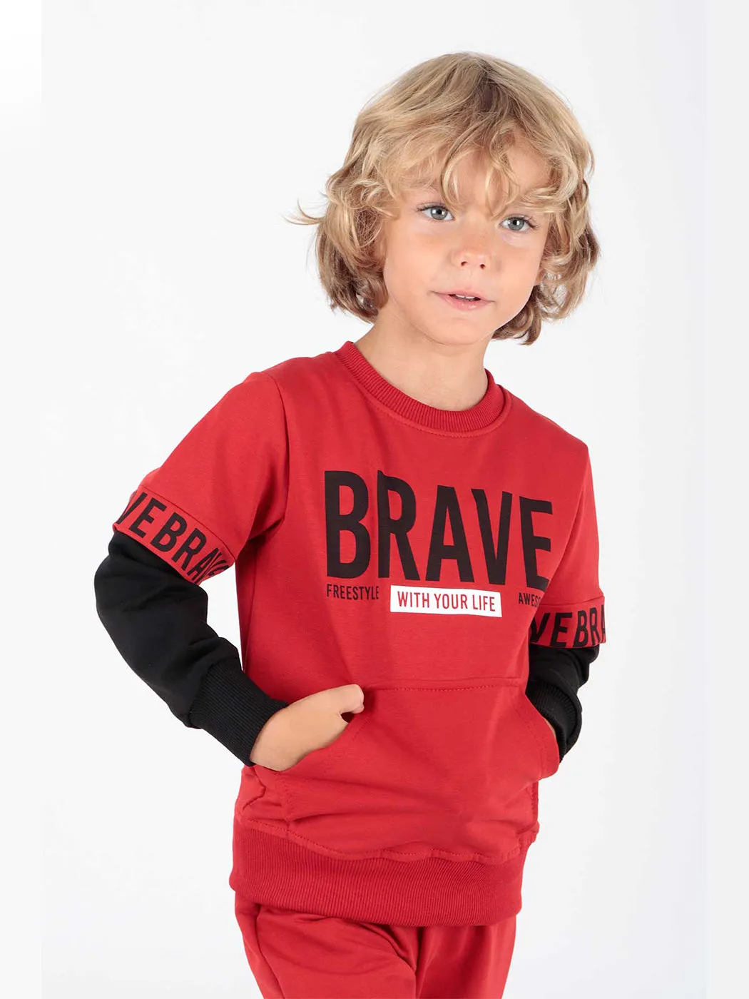 Boy Brave Printed Tracksuit Team AK2231