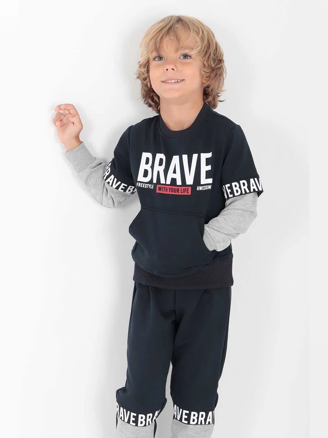 Boy Brave Printed Tracksuit Team AK2231