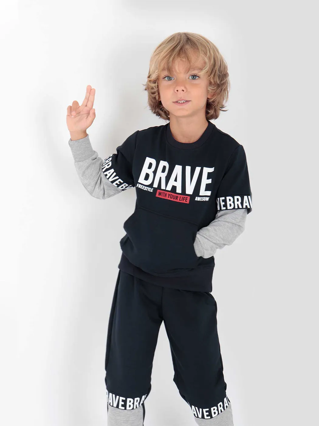 Boy Brave Printed Tracksuit Team AK2231