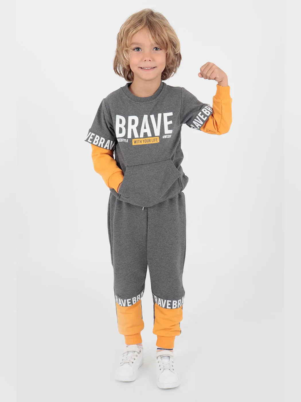 Boy Brave Printed Tracksuit Team AK2231