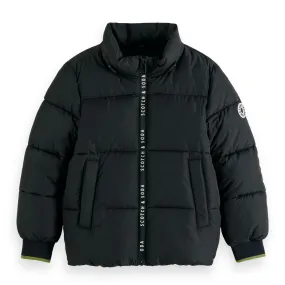 Boys Water Repellent Hooded Puffer Jacket