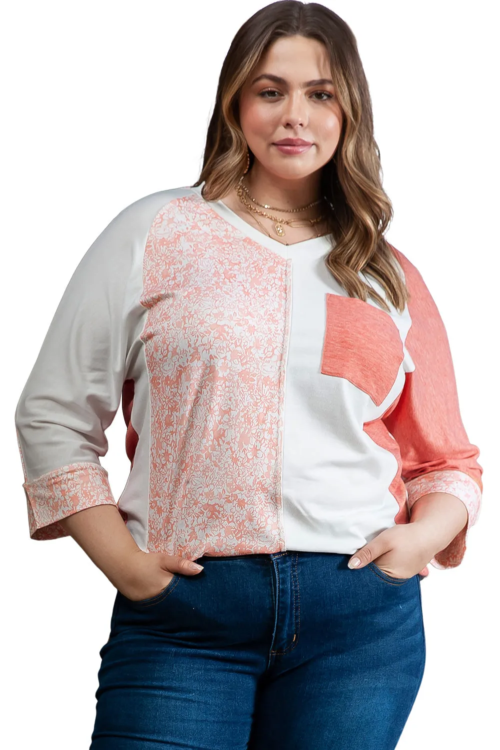 Bracelet Sleeve Plus Size Top