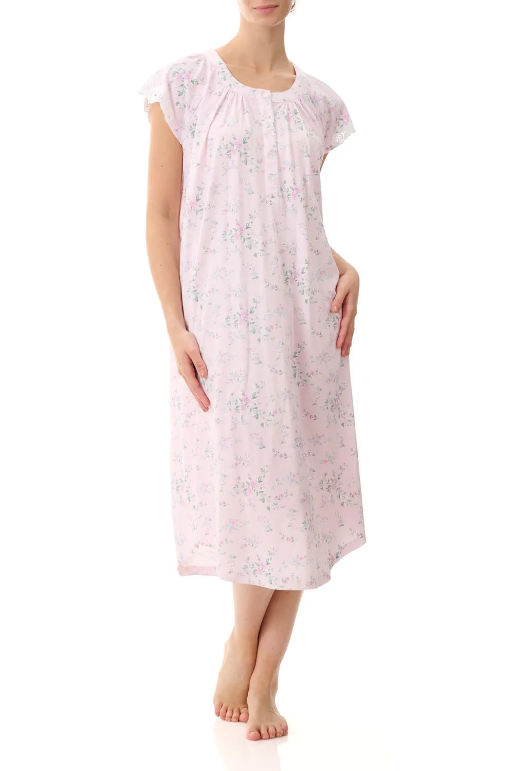 Callie Cap Sleeve Mid Nightie